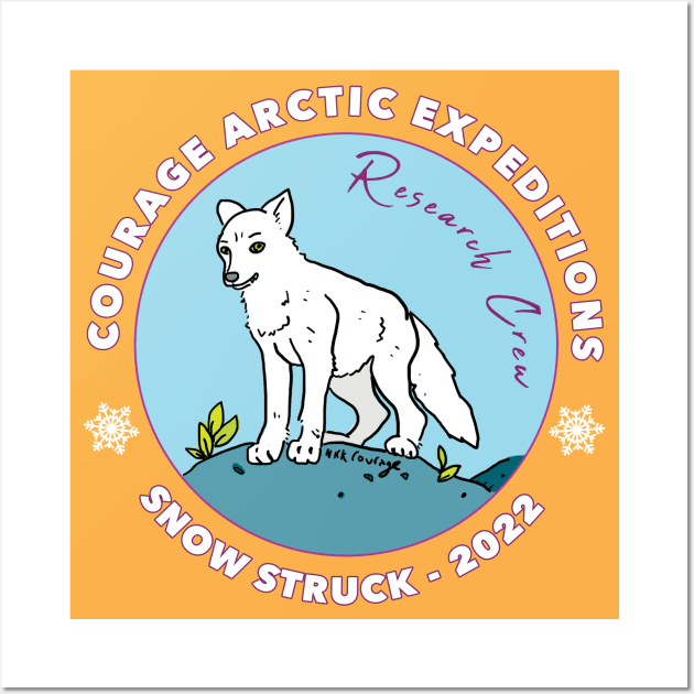 Courage Arctic Expedition - Snow Struck 2022 Wall Art by Nick Courage HQ